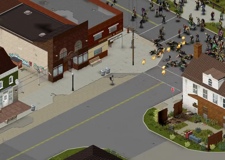 Project Zomboid gameplay artwork