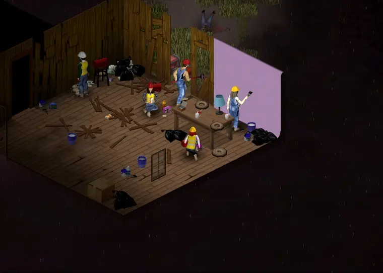 Project Zomboid gameplay artwork
