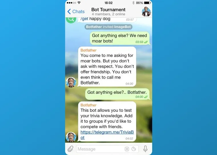 Telegram botu için Python çalışma ortamı