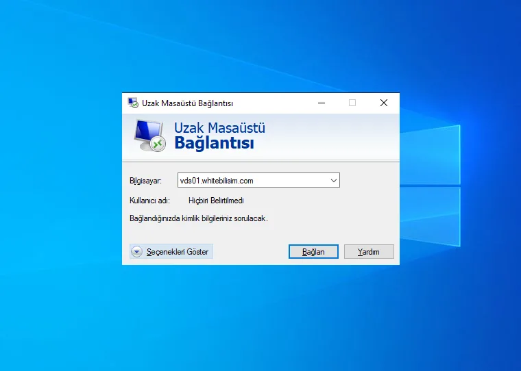 Connecting to a server over remote desktop from a laptop