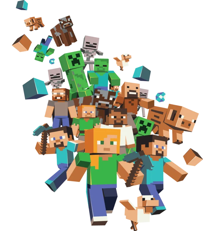Minecraft world artwork