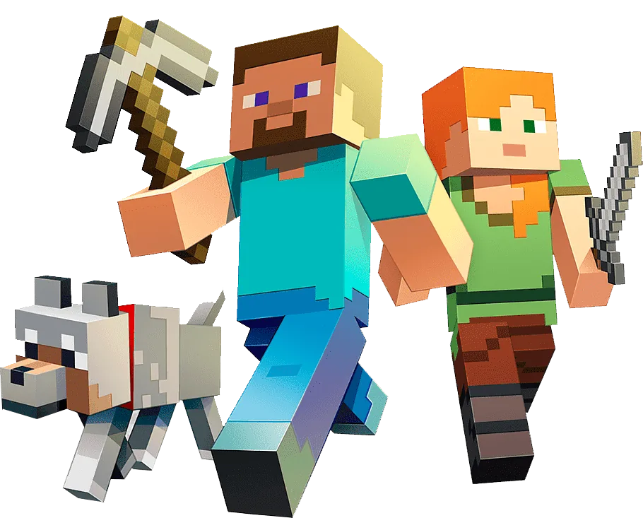 Minecraft gameplay artwork